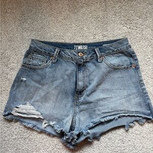 Rewash Blue Distressed Denim Women’s Shorts